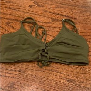 Green bikini top